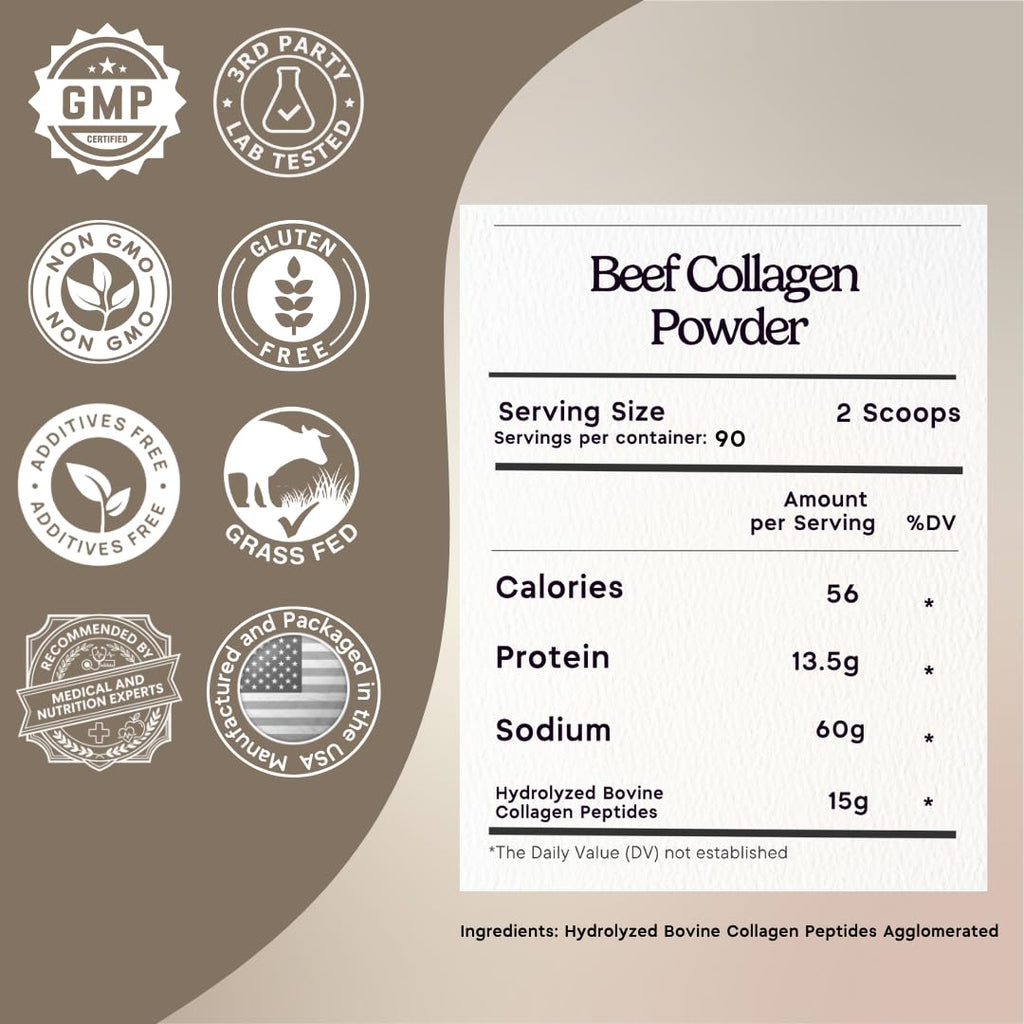 Grass-Fed Hydrolyzed Collagen Peptides 3 lb N3692