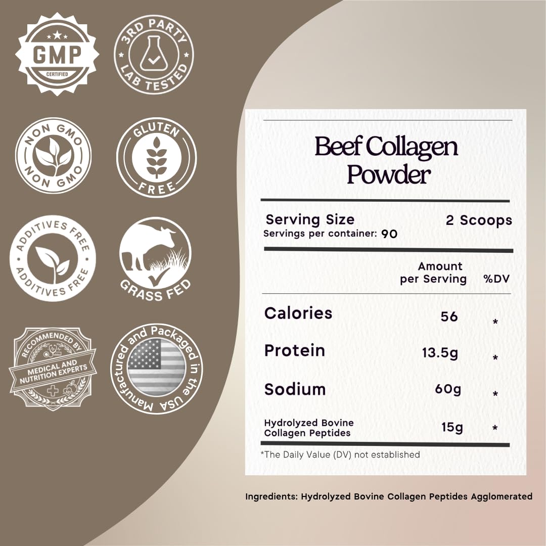 Grass-Fed Hydrolyzed Collagen Peptides 3 lb N3692