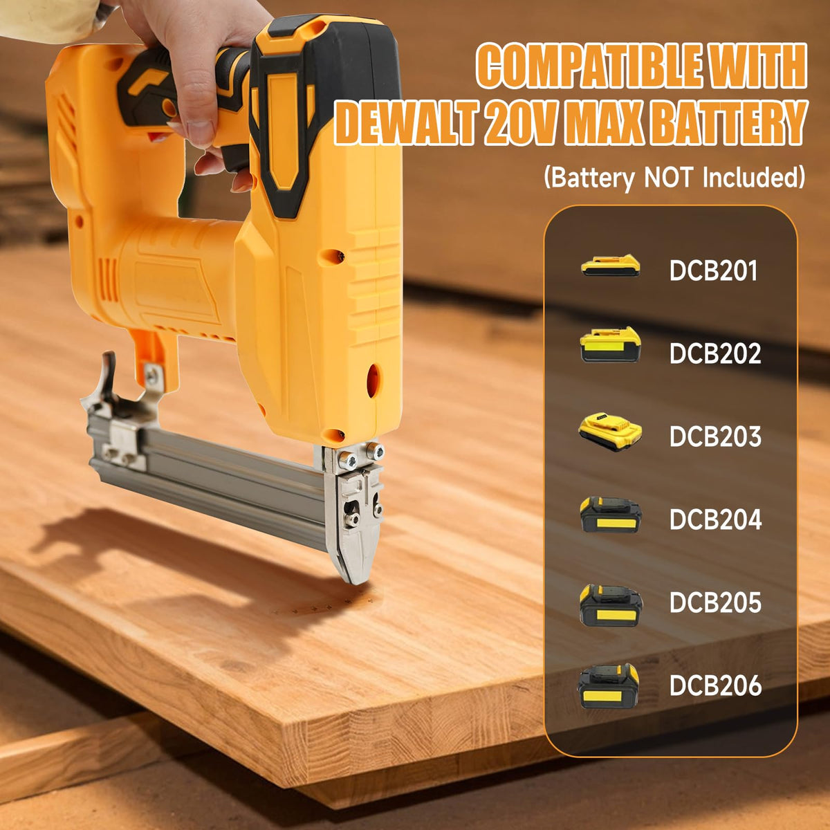 Cordless 2-in-1 Brad Nailer/Stapler Kit with 1000 Straight Nails, 500 U Nails I224854