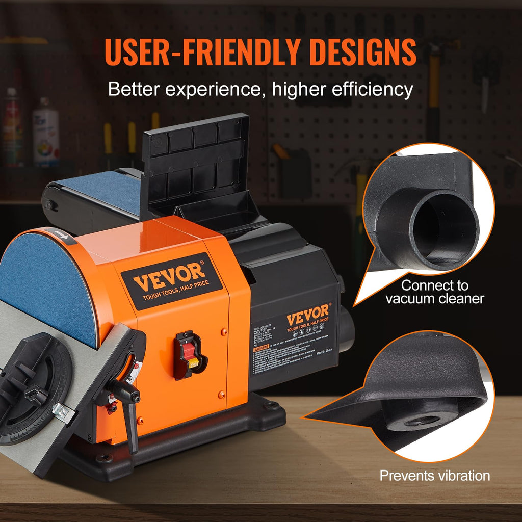 8" Disc and 4" x 36" Belt Sander with 5A Induction Motor O32443