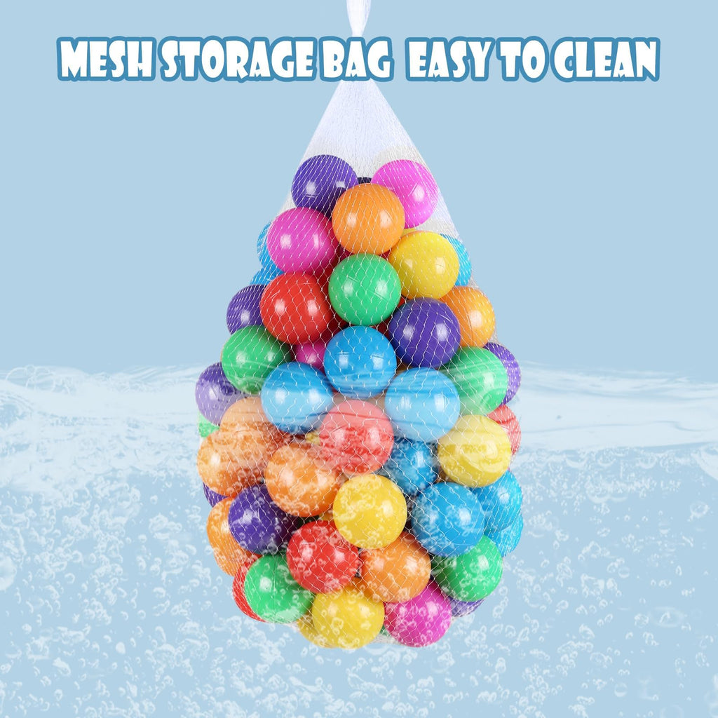 100 Pack BPA Free Colorful Plastic Balls O16885