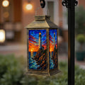 Waterproof Mosaic LED Solar Lantern S7087