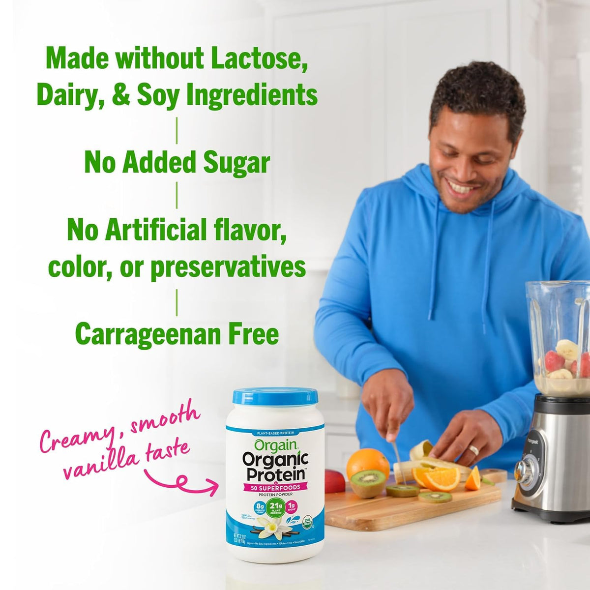 Organic Vegan Protein Powder + Superfoods Powder Bundle N91315