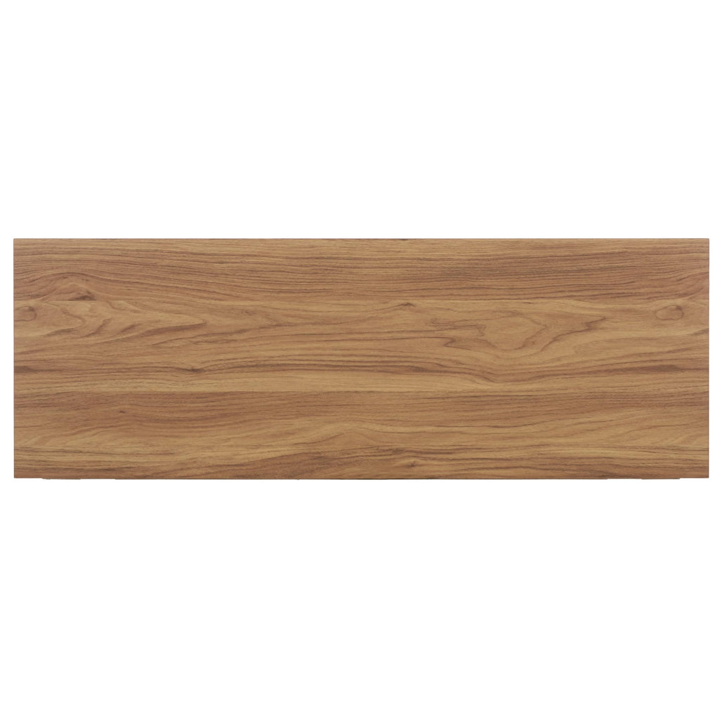 Oak 2-Drawer Console Table with Shelf Storage I21153