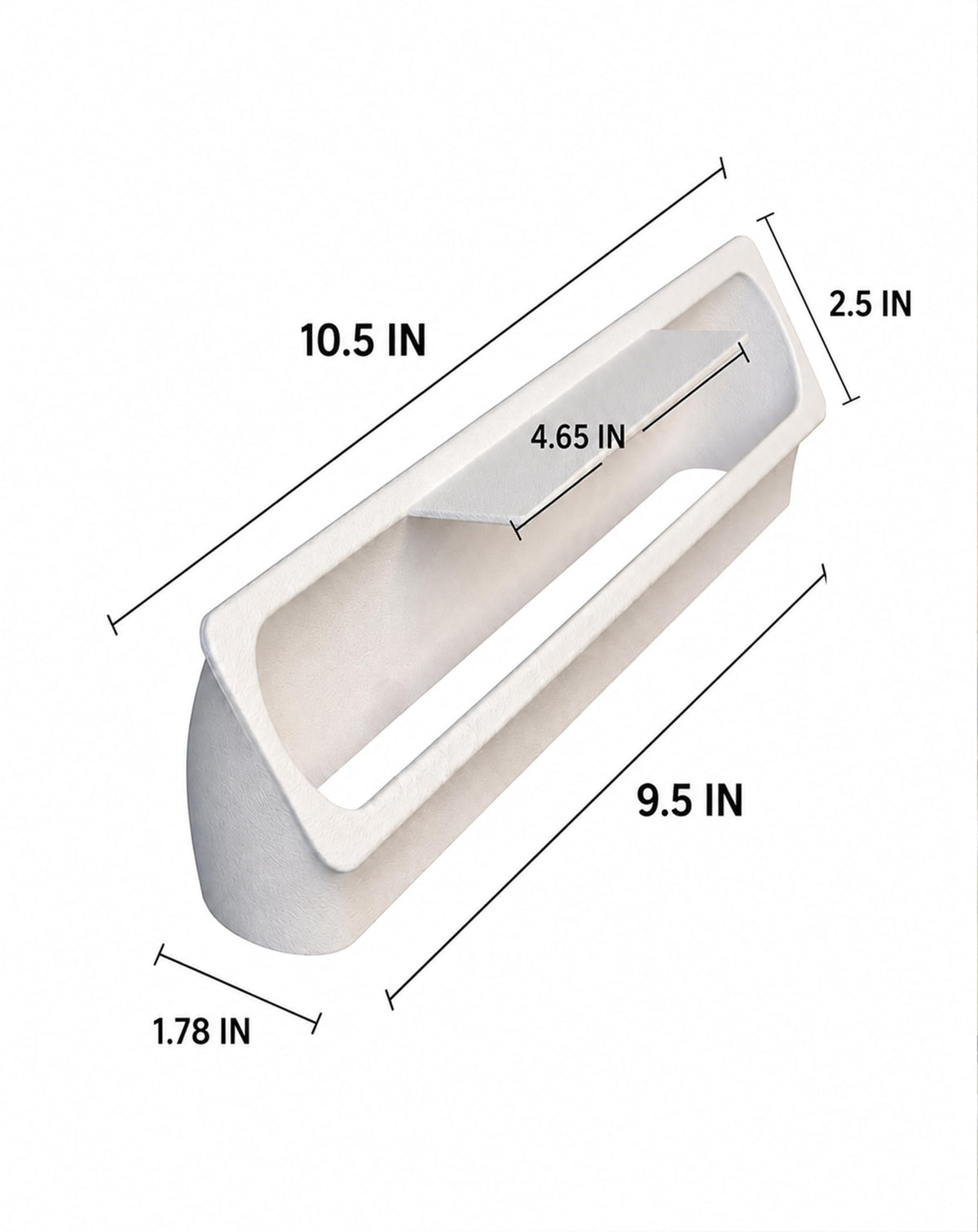RV Rooftop AC Air Deflector White B53954