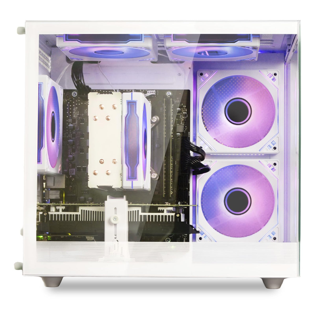 White Prebuilt Gaming PC Desktop Computer W487