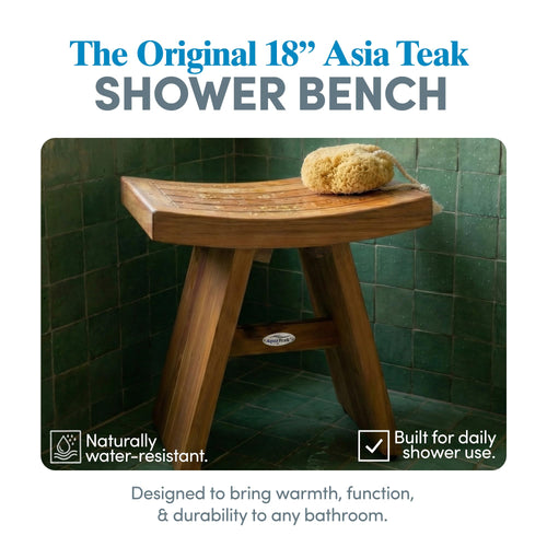 18" Teak Shower Bench R622