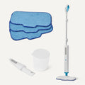 Steam Mop for Sealed Hard Floors, 3 Washable Pads, 20-Foot Cord, White F57234