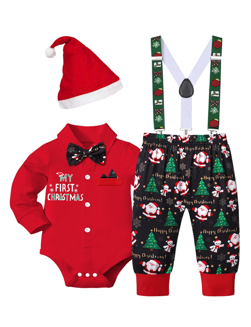 Baby Boy Christmas Outfit 3PCS Set E230