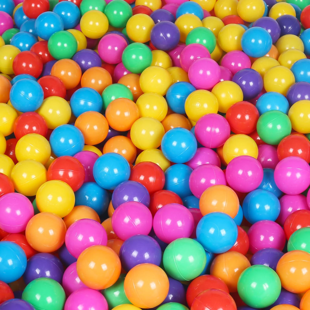 100 Pack BPA Free Colorful Plastic Balls O16885