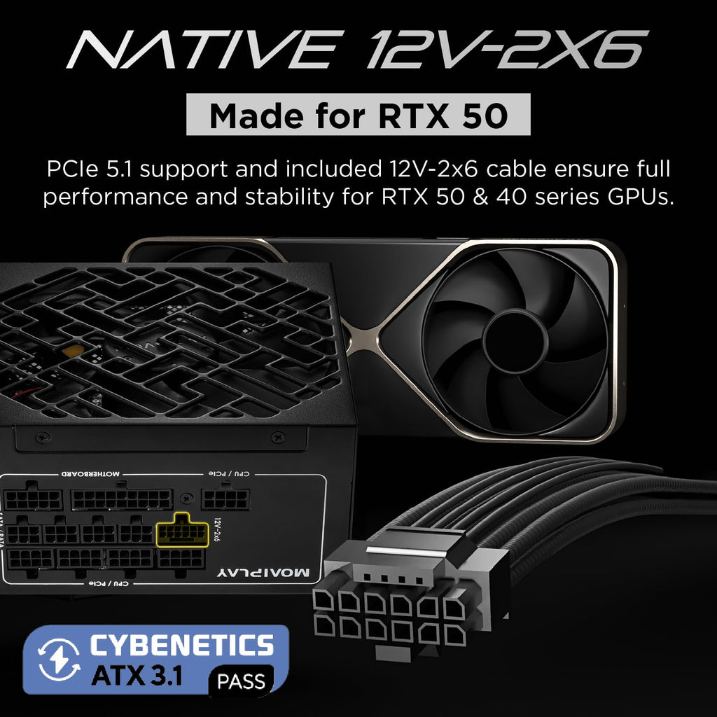 850W Gold Fully Modular ATX 3.1 PSU P281563