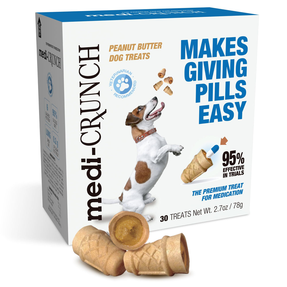 Peanut Butter Dog Pill Treats 30 Count A638