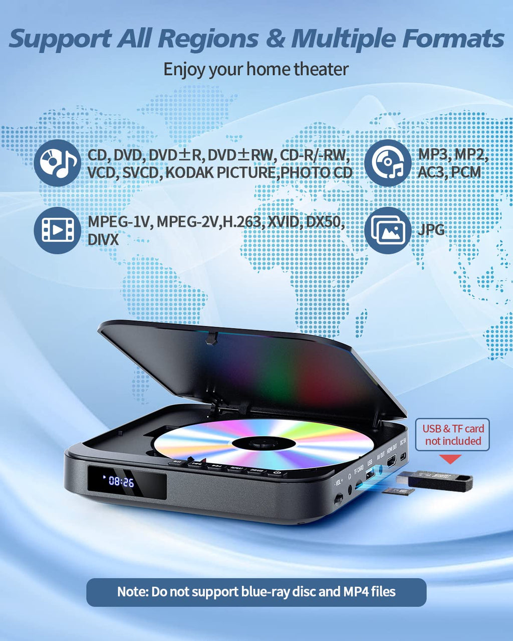 Mini DVD Player with HDMI W3256