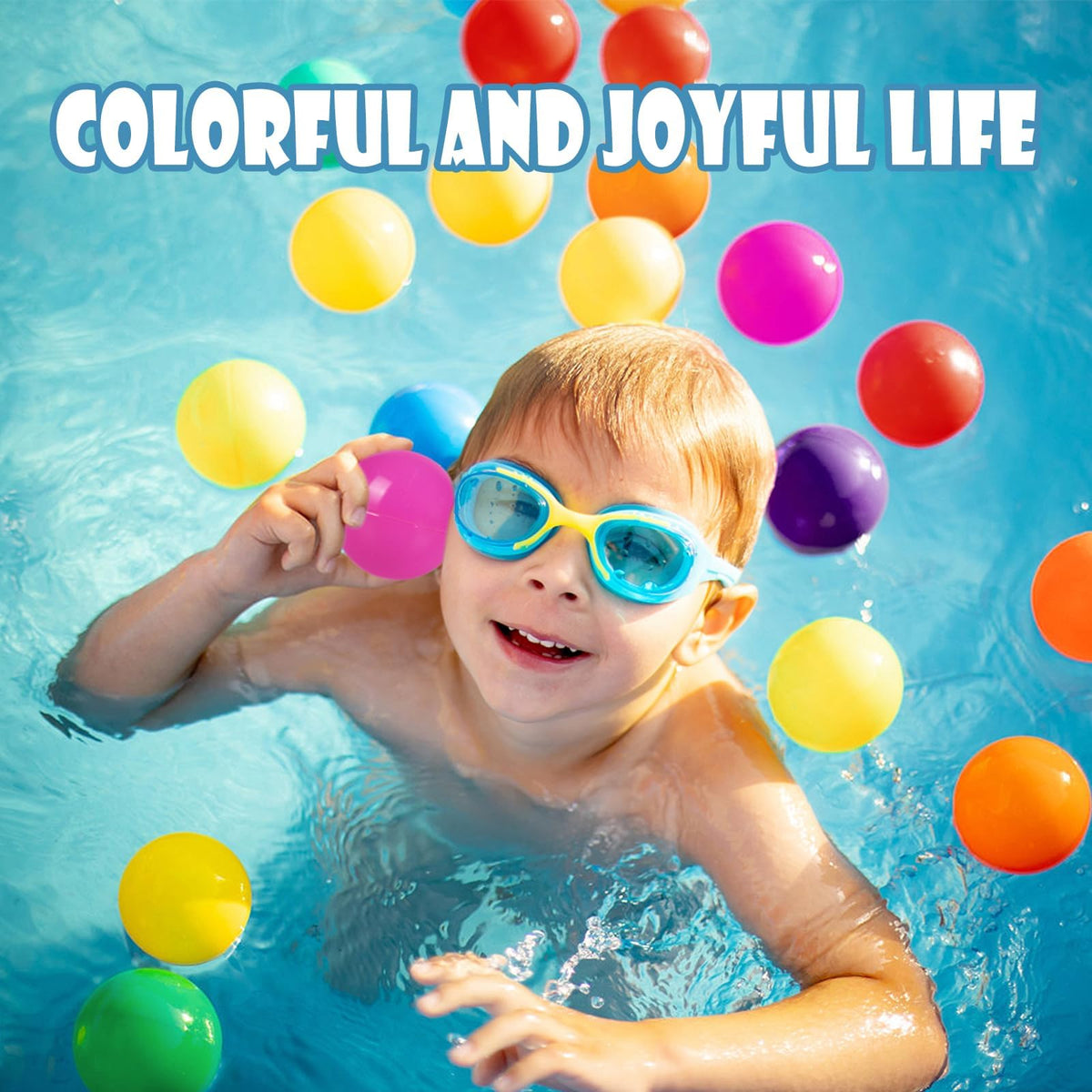 100 Pack BPA Free Colorful Plastic Balls O16885
