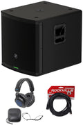 18 1600W Powered Subwoofer with Mic Cable and Headphones A48464