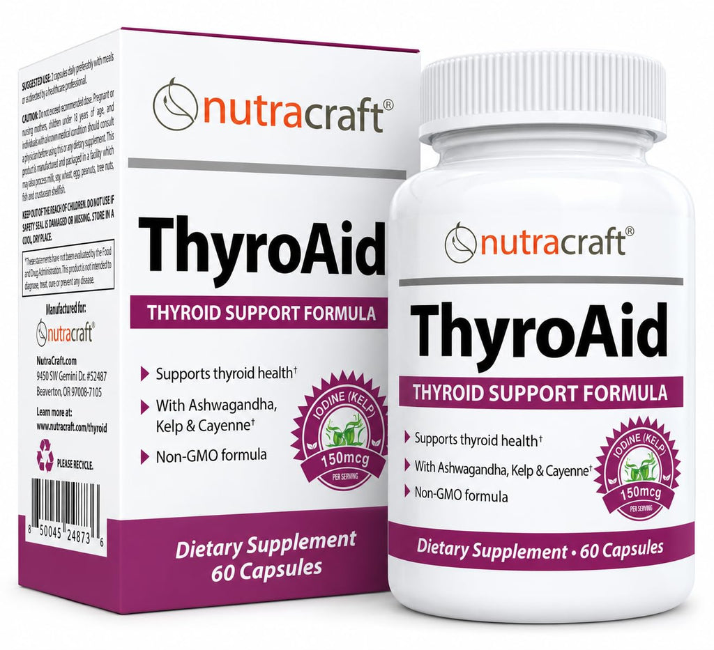Thyroid Support with Iodine & Selenium, 60 Capsules P961641