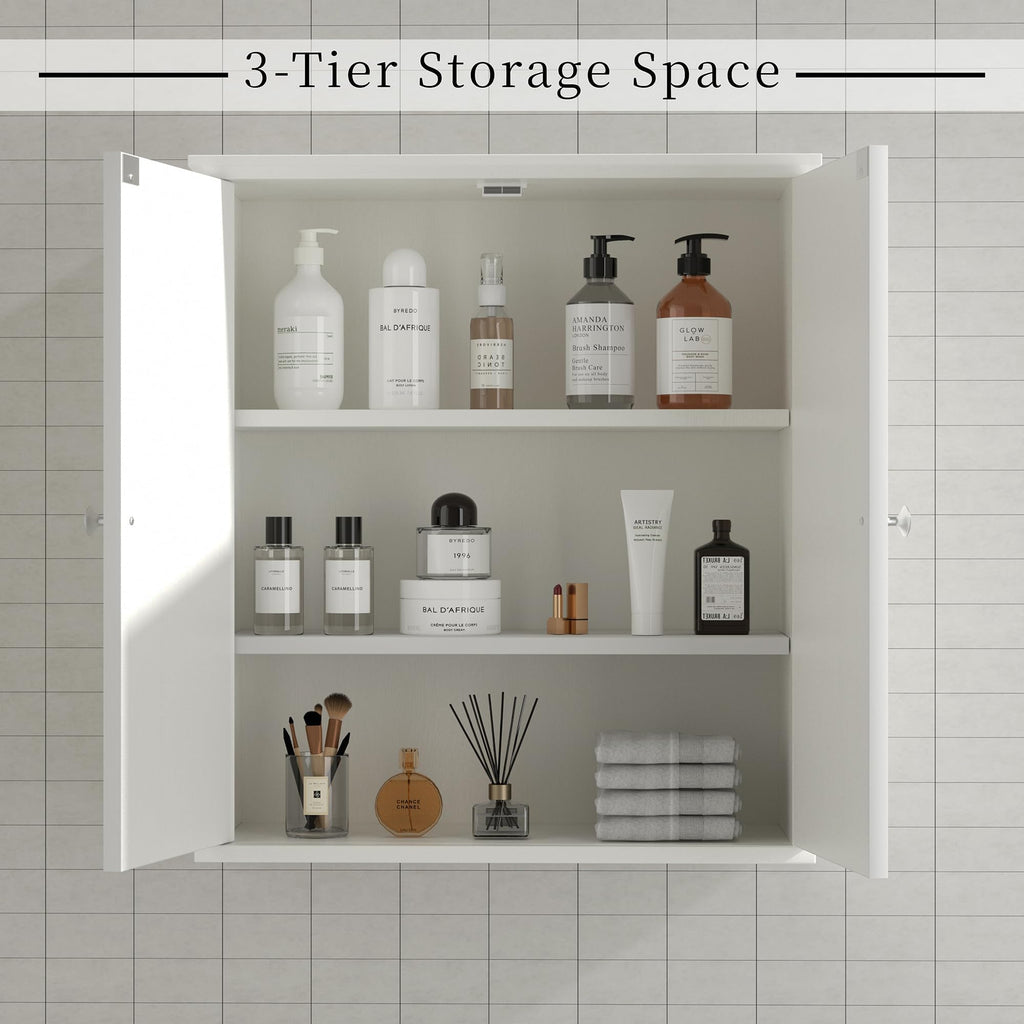 White Bathroom Wall Medicine Cabinet A3233