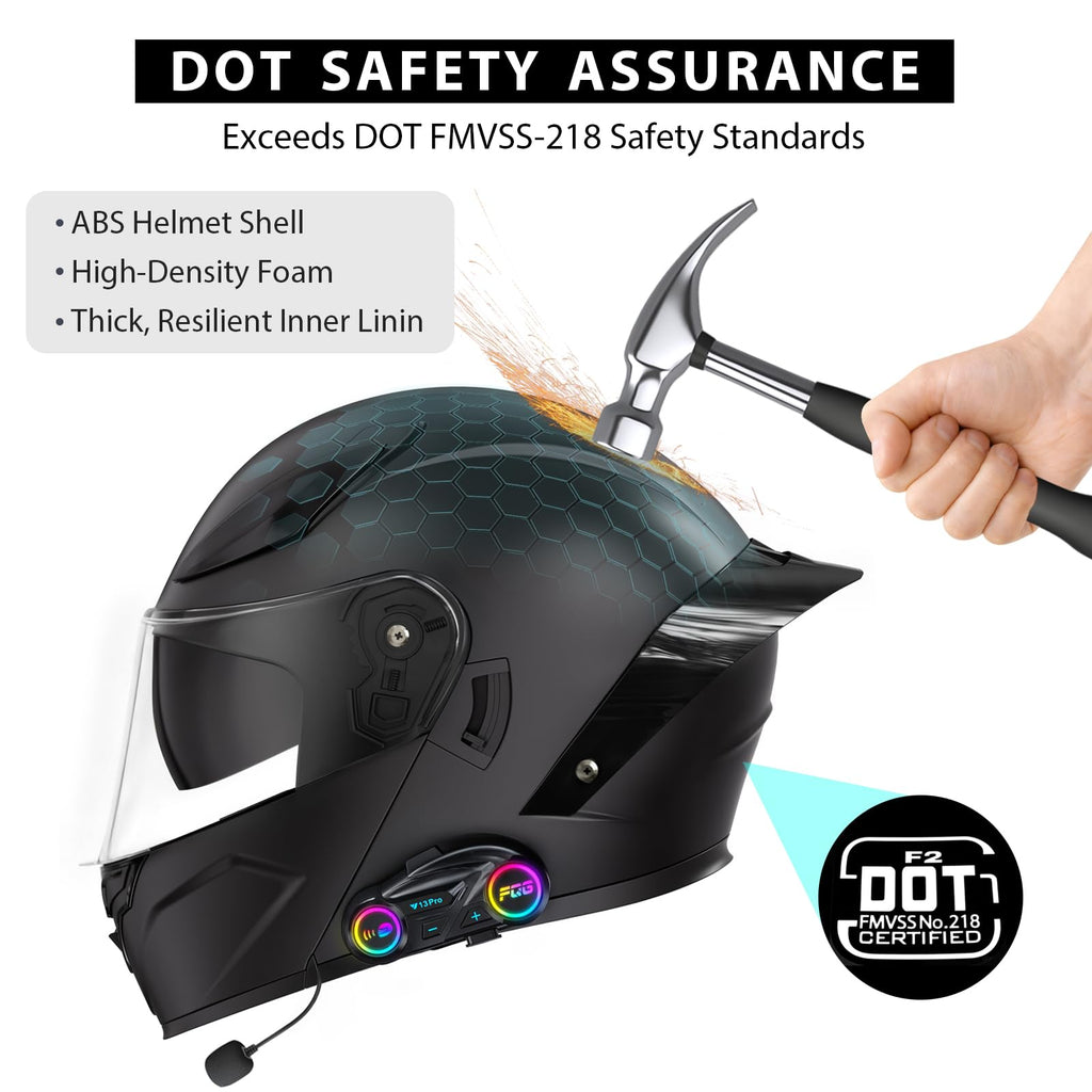 Modular Motorcycle Helmet with Bluetooth W7113