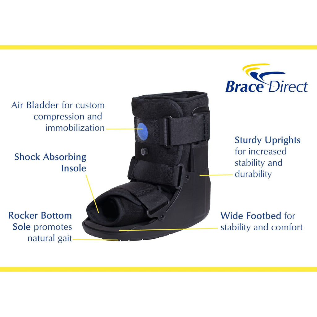 Short Air Walker Boot + Ankle & Foot Ice Wrap Z11129
