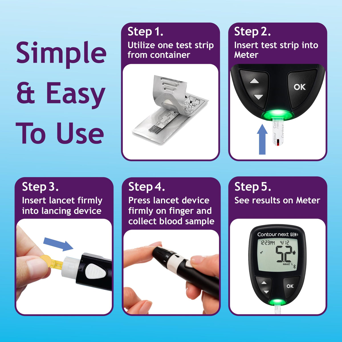 Blood Glucose Test Strips 85 Count U810
