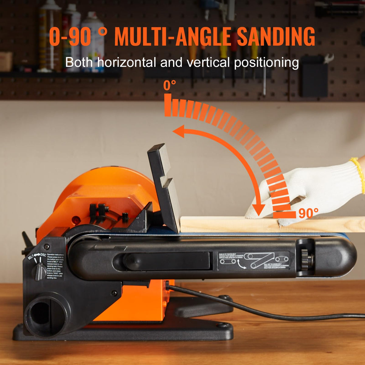 8" Disc and 4" x 36" Belt Sander with 5A Induction Motor O32443