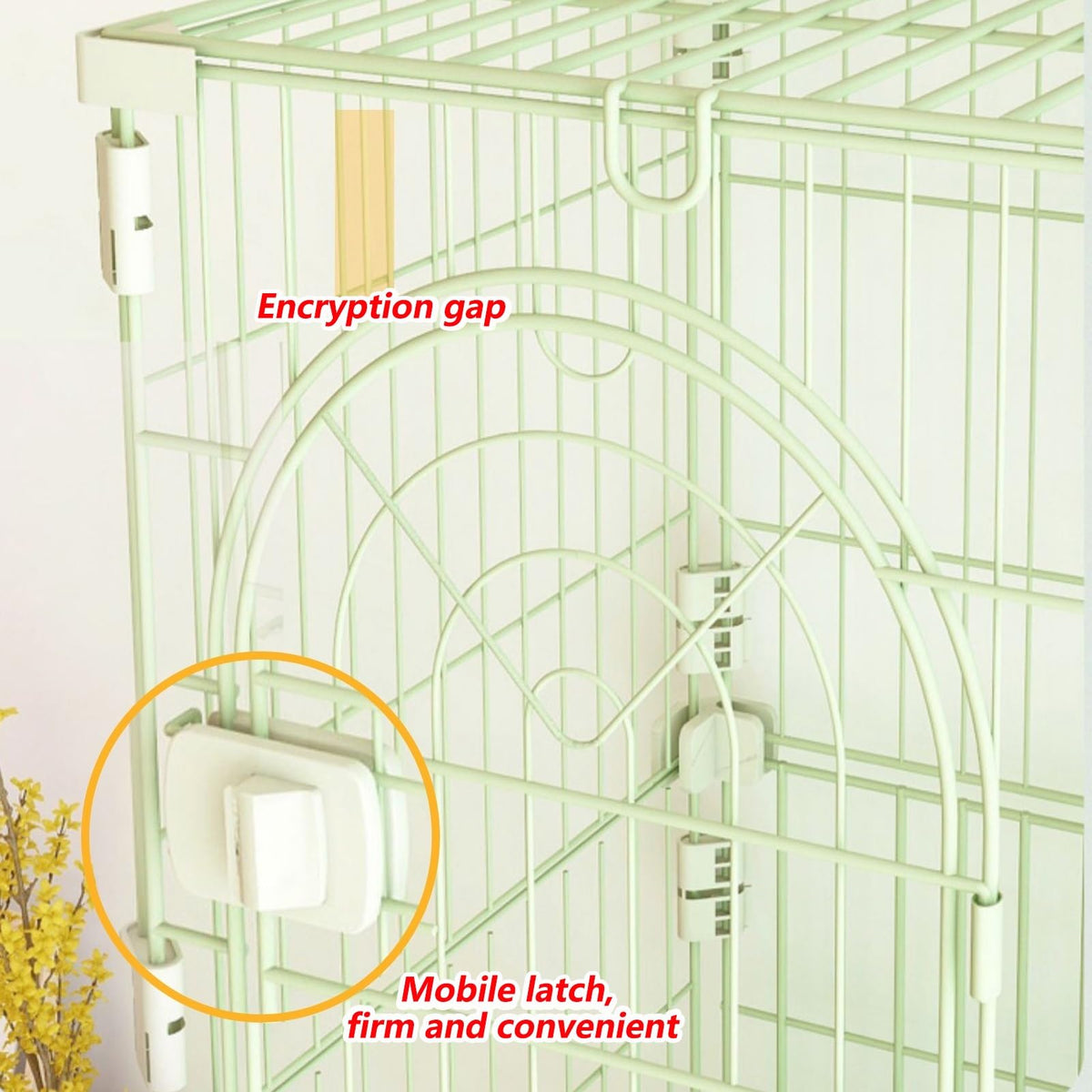 3/4-Tier Wire Cat Cage Playpen Kennel with Hammock and 3 Platforms E2255