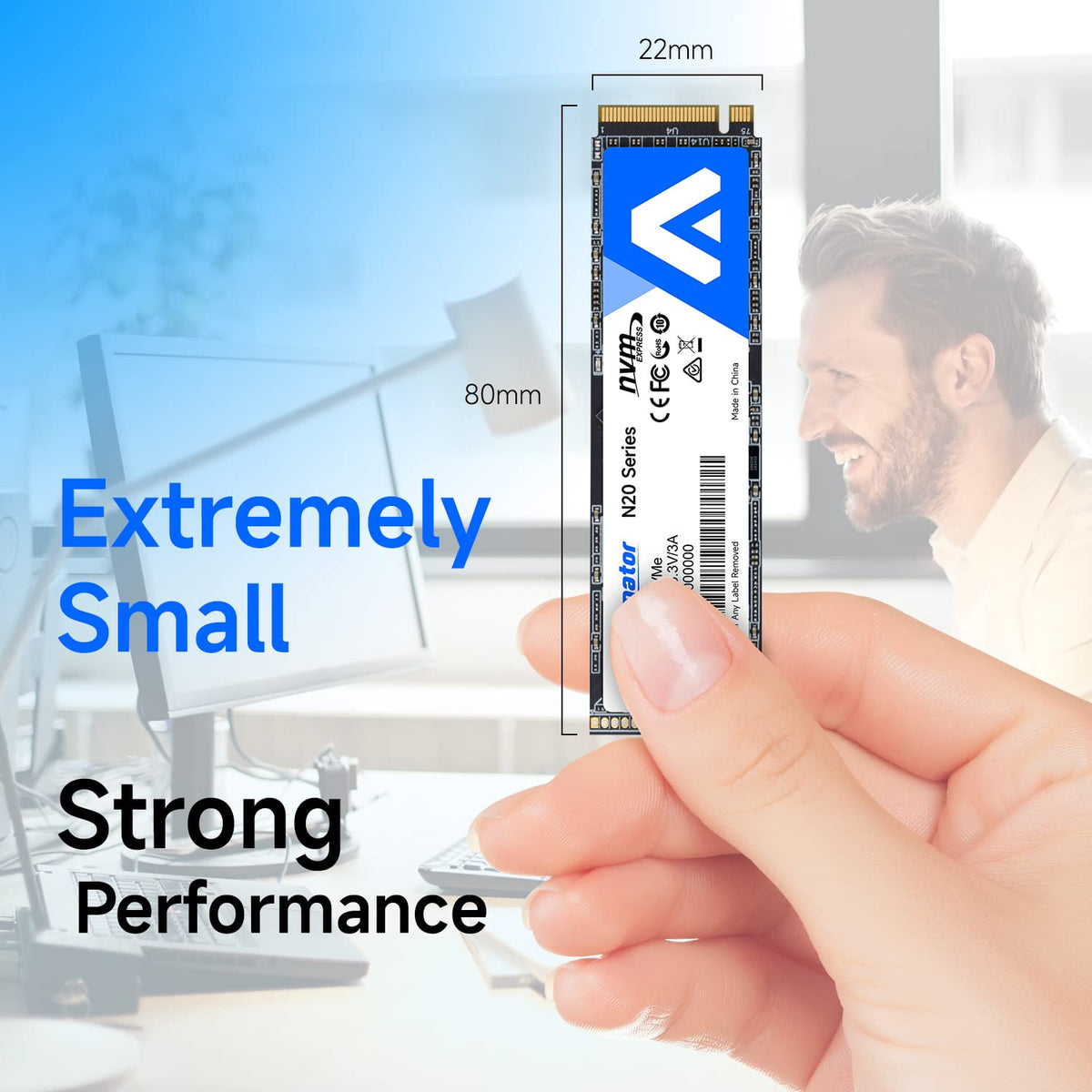 512GB NVMe M.2 2280 PCIe Gen3x4 Internal SSD I308