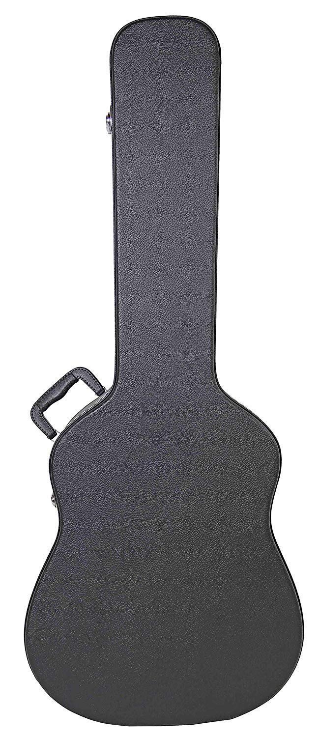Black Acoustic Guitar Hardshell Case with Accessory Compartment O23181