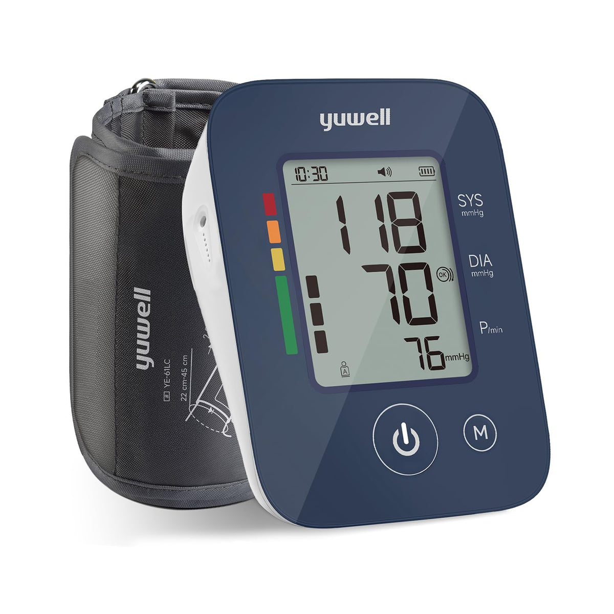 Automatic Upper Arm Blood Pressure Monitor with Adjustable Cuff M67385