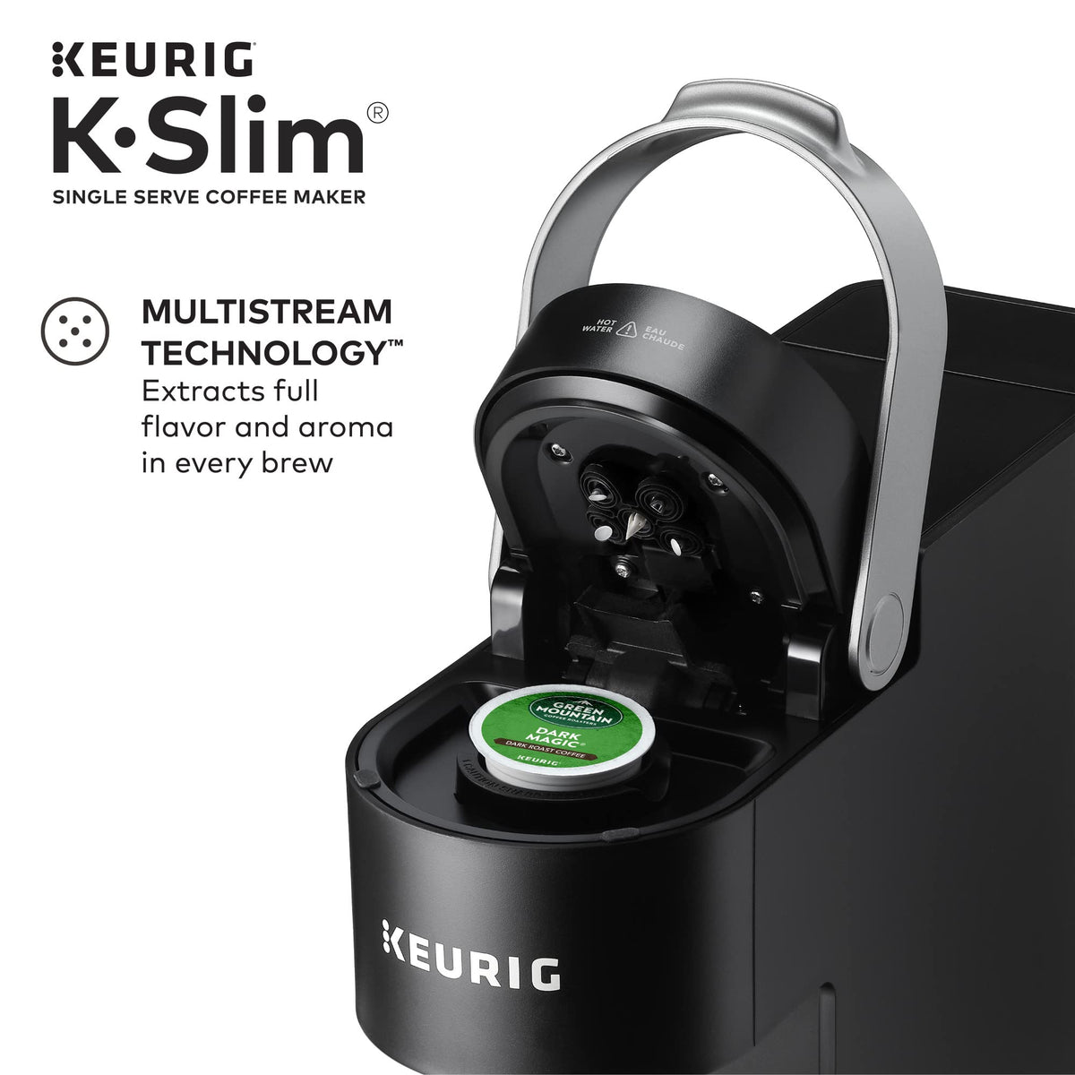 Single Serve K-Cup Pod Coffee Maker with Travel Mug X46347