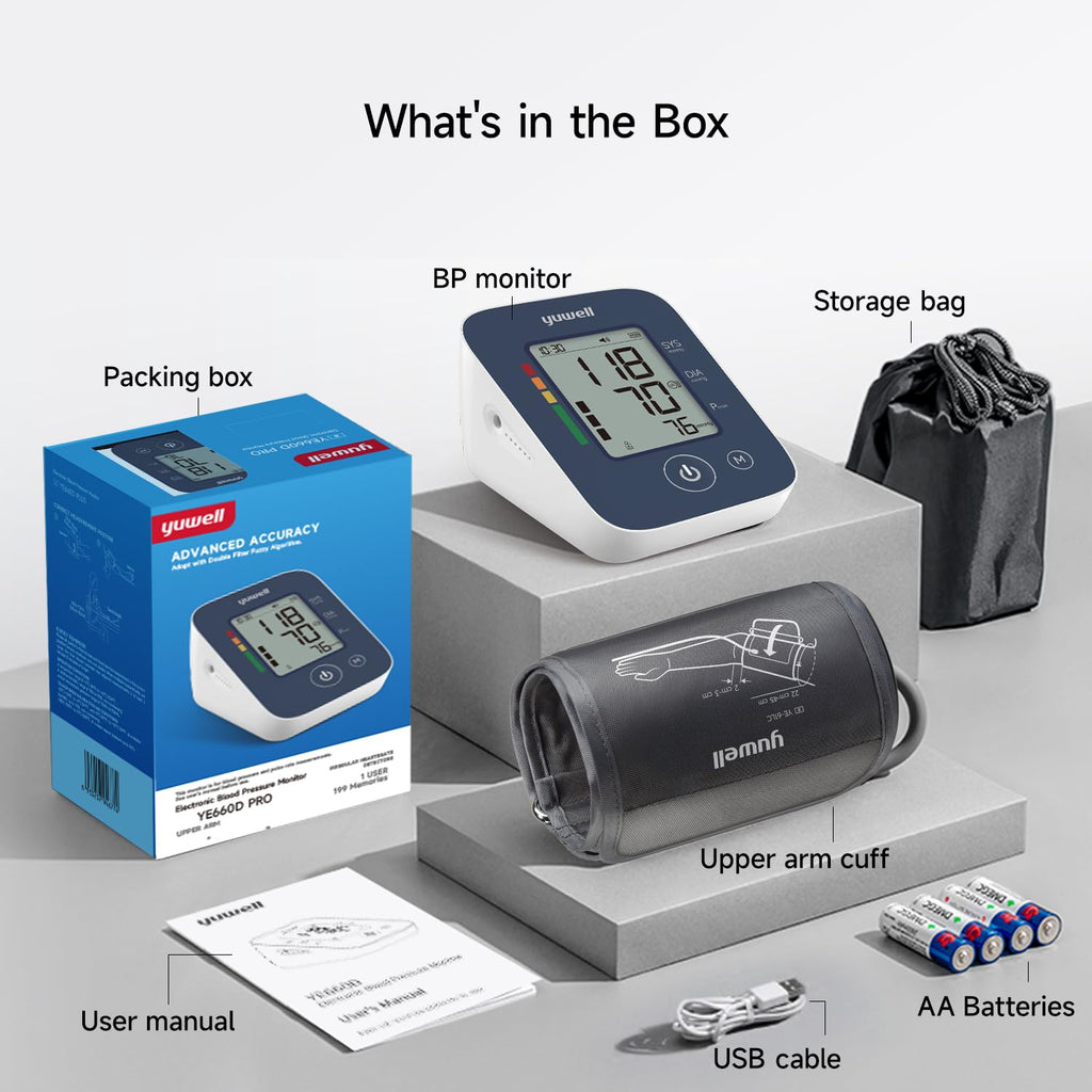 Automatic Upper Arm Blood Pressure Monitor with Adjustable Cuff M67385