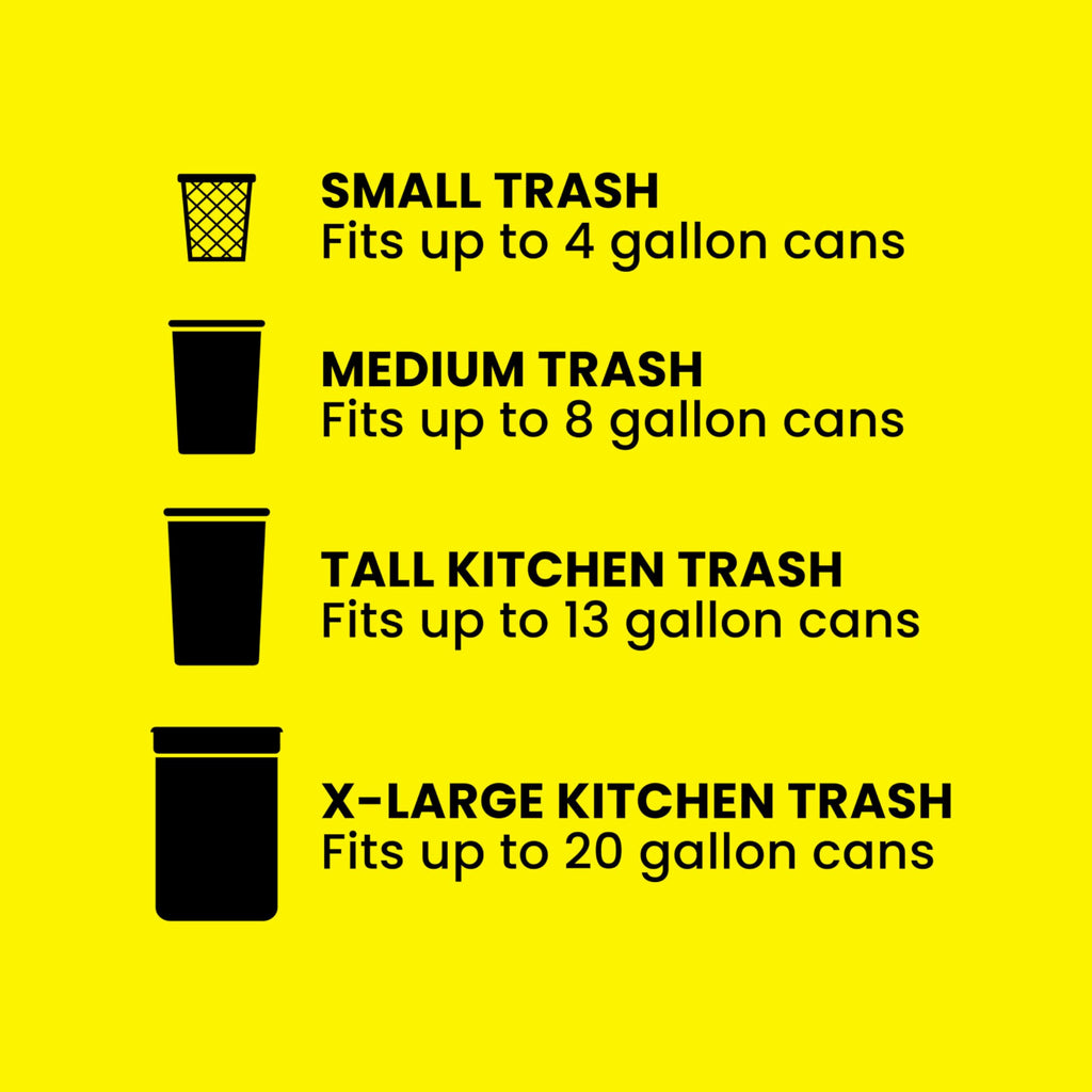 13 Gal Tall Trash Bags, 110 Ct V7816