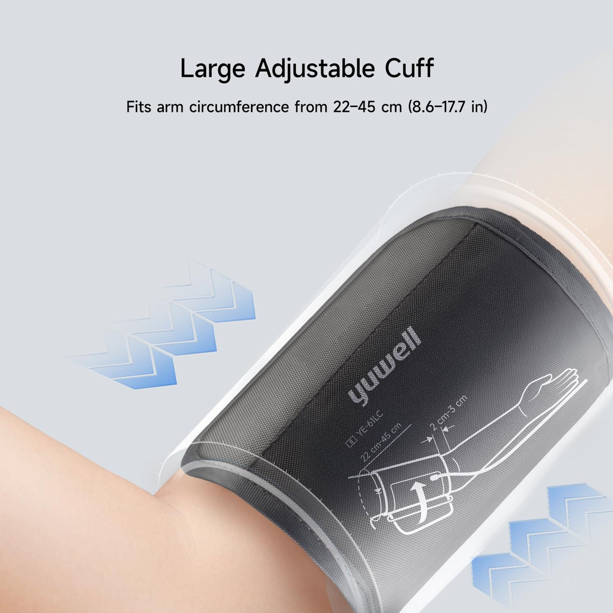 Automatic Upper Arm Blood Pressure Monitor with Adjustable Cuff M67385