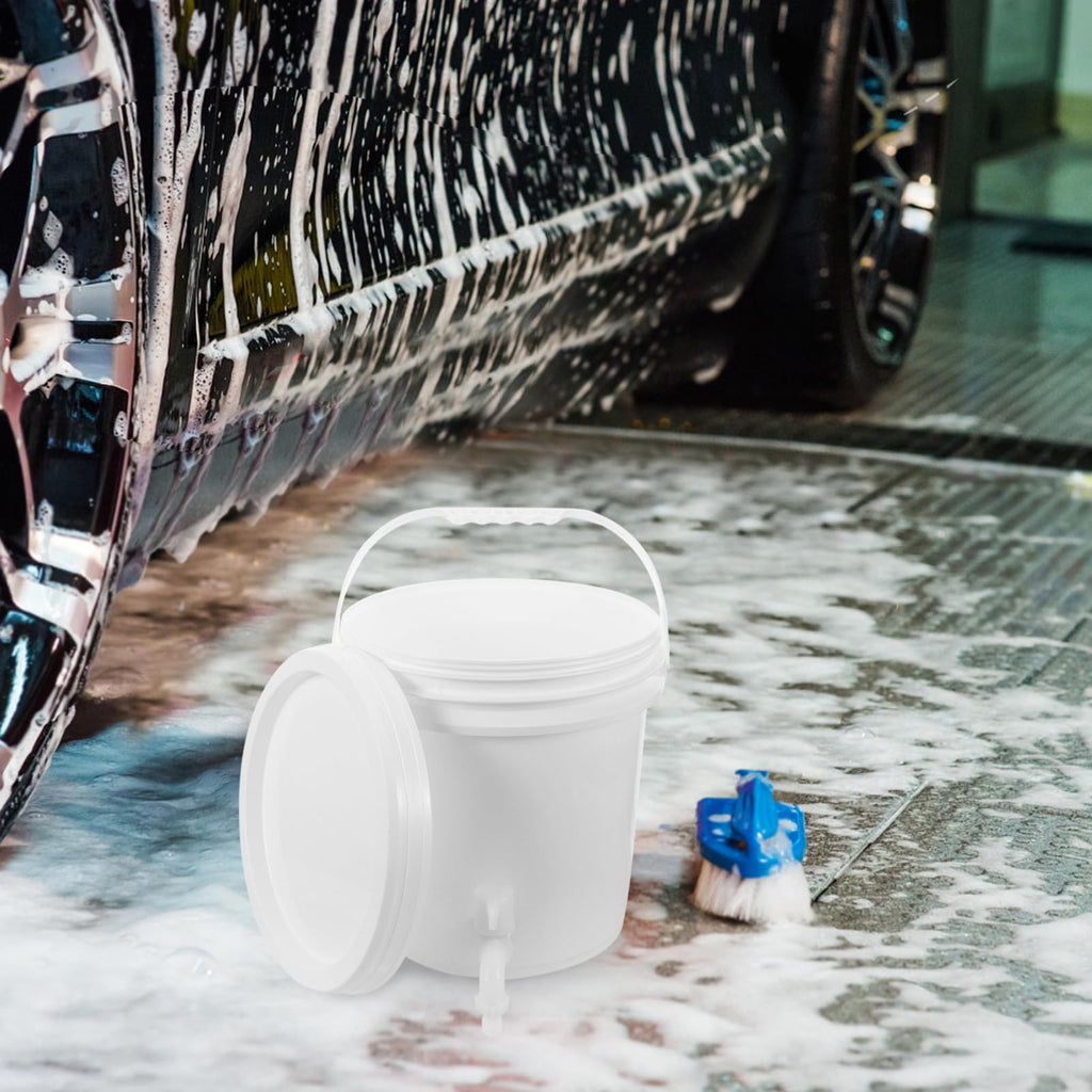 Outdoor Water Storage Bucket with Faucet 10l Capacity X633446