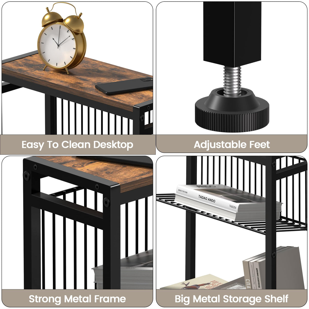 3-Tier Narrow Side Table Set of 2 Y603