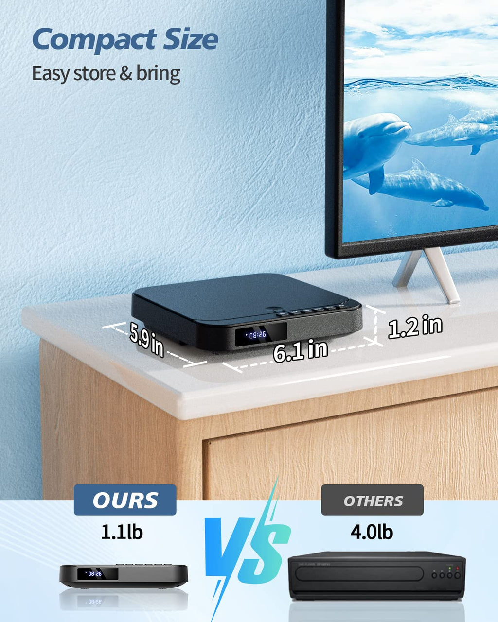 Mini DVD Player with HDMI W3256
