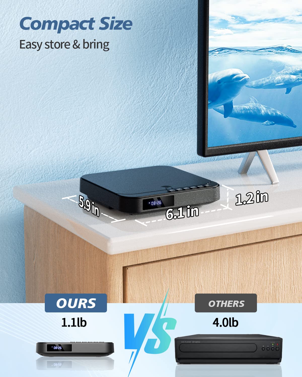 Mini DVD Player with HDMI W3256
