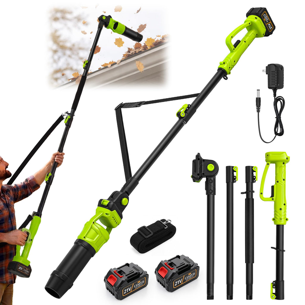 Cordless Leaf Blower with 2 Batteries 21V, 580CFM/180MPH Y111690