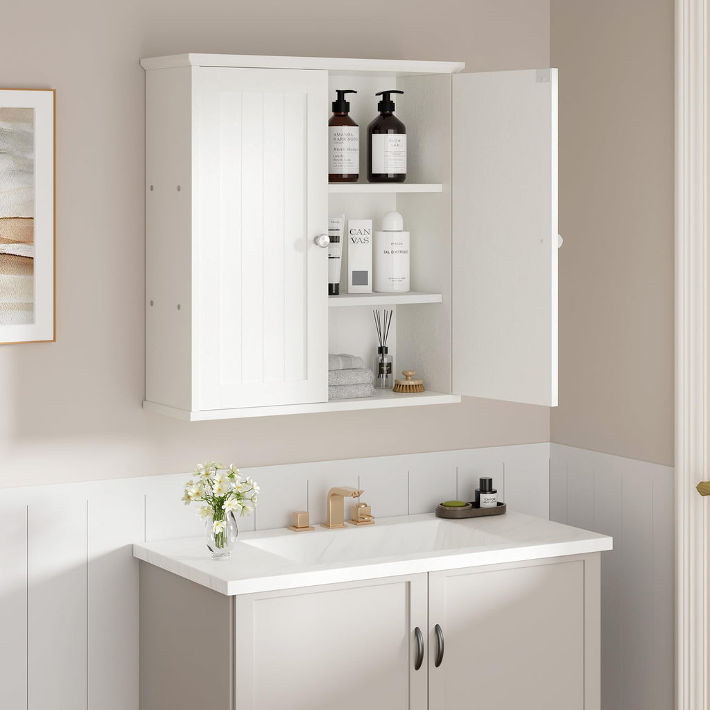 White Bathroom Wall Medicine Cabinet A3233