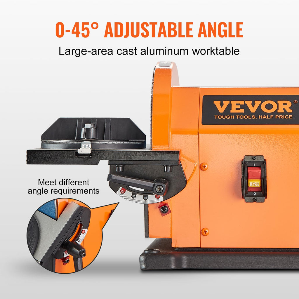 8" Disc and 4" x 36" Belt Sander with 5A Induction Motor O32443