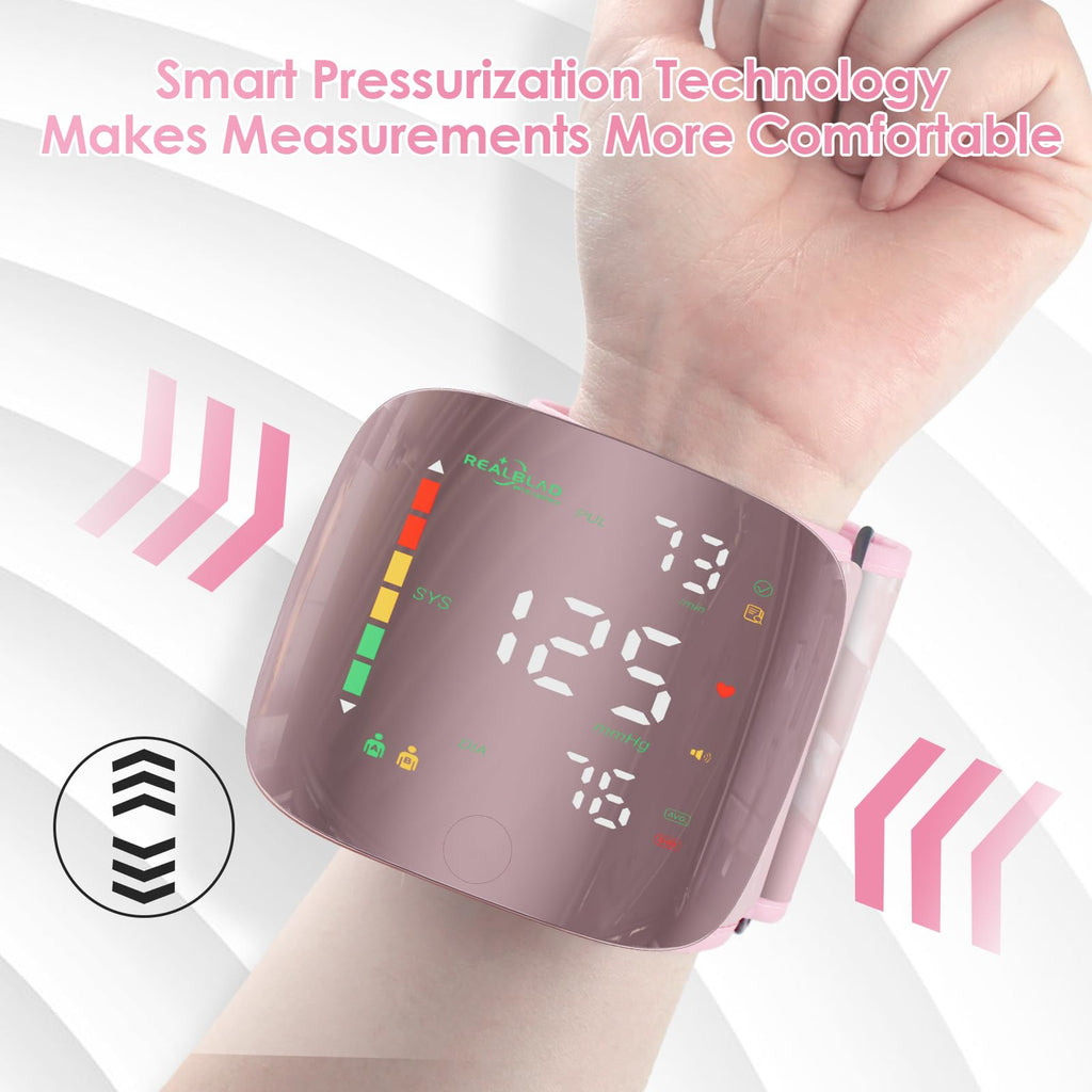 Pink Wrist Blood Pressure Monitor X35063