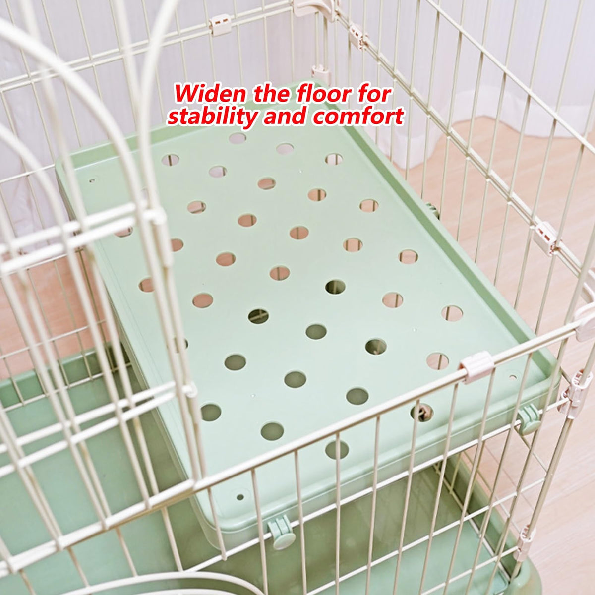 3/4-Tier Wire Cat Cage Playpen Kennel with Hammock and 3 Platforms E2255