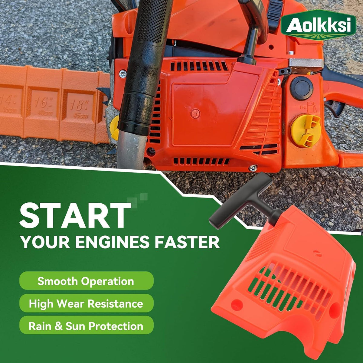 Chainsaw Recoil Pull Starter Replacement O2662