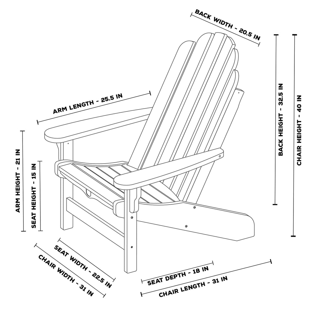 Navy Adirondack Chair I248
