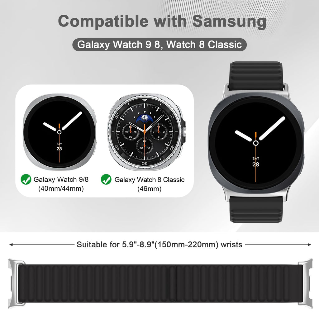 Magnetic Silicone Sport Band 40mm 44mm 46mm V5830