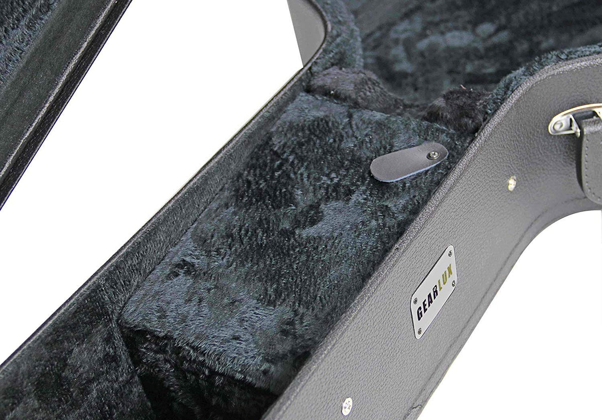 Black Acoustic Guitar Hardshell Case with Accessory Compartment O23181