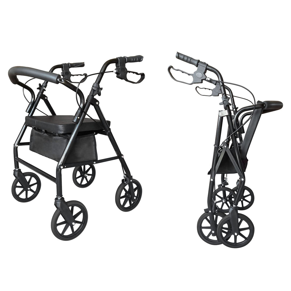 Rollator Walker with Seat, 8" Wheels, 286 Pound Capacity J109