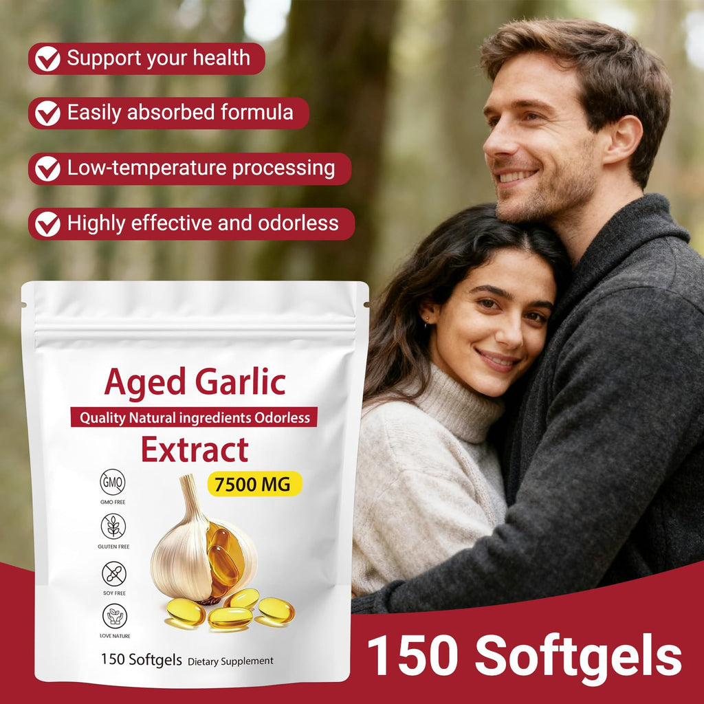 Odorless Aged Garlic Extract 7500mg Softgels M900