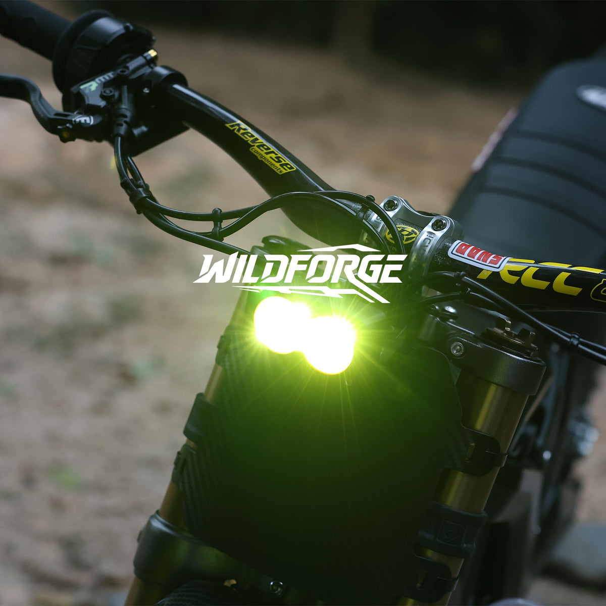 Yellow 6500K Waterproof Off-Road Dirt Bike Headlight Kit Z1656