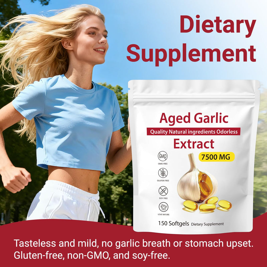 Odorless Aged Garlic Extract 7500mg Softgels M900